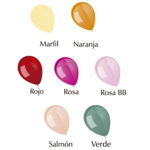 Globo Redondo de Latex 12″ MODELO STANDAR